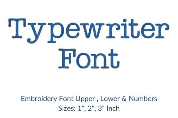 Authentic Character: Working with Typewriter Font Embroidery Design