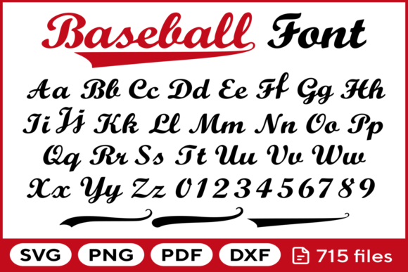 Baseball Font Svg Png Pdf Dxf: Your All-Access Pass to Dynamic Design