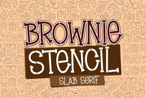 Brownie Stencil: A Quirky Slab Serif for Playful Design