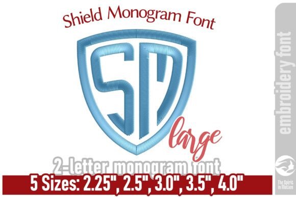 Crafting Distinctive Brand Marks with Shield Monogram Embroidery Font