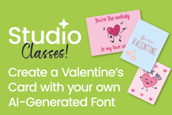 Create a Valentine's Card with Your Custom AI Generated Font