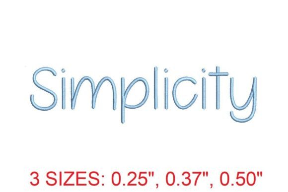 Elevate Your Craft: The Simplicity Embroidery Font