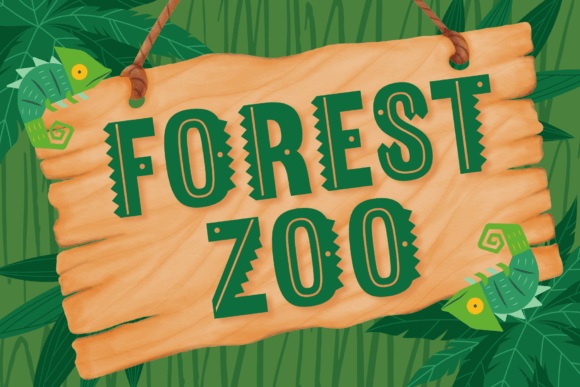 Forest Zoo: A Playful Typeface for Whimsical Branding