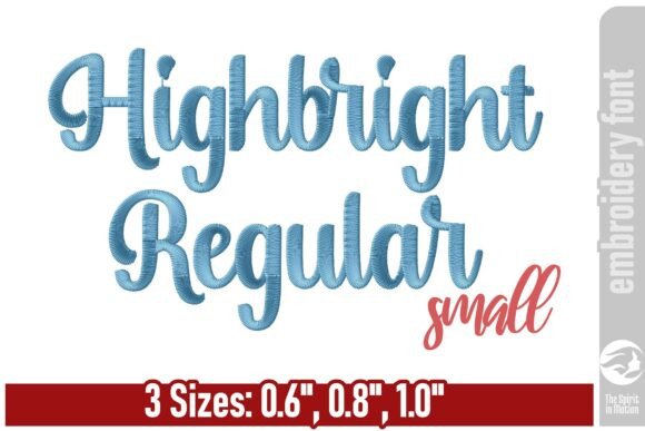 Highbright Script Embroidery Font - S: Elevate Your Stitching
