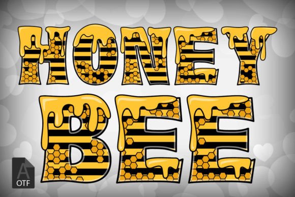 Honey Bee: A Playful Color Font for Whimsical Designs
