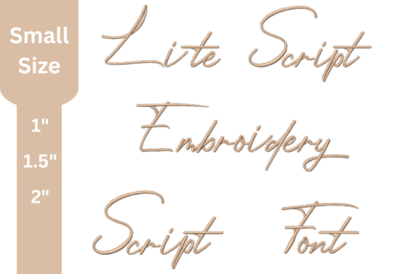 Lite Script Embroidery Small Font: The Designer's Guide to Embroidered Elegance