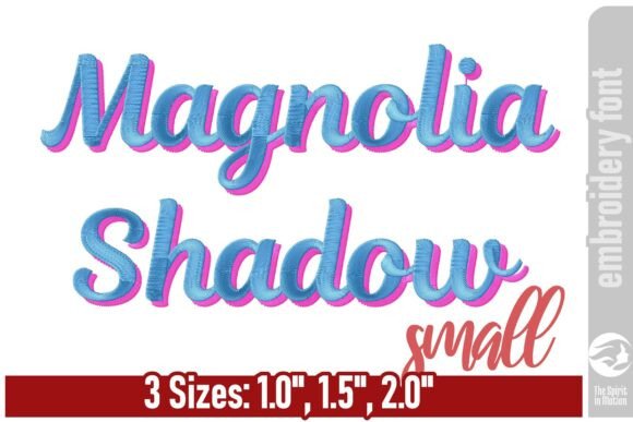 Magnolia Shadow Embroidery Font: Elegance in Every Stitch