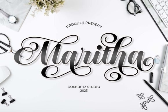 Maritha: A Handwritten Font with Confident Style