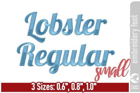 Mastering Embroidery with Lobster Regular Font