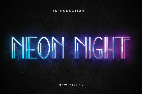 Neon Night: The Trendy Display Font for Modern Creators