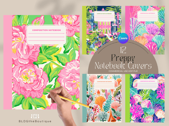 Preppy KDP Composition Notebook Covers: Your Shortcut to a Polished KDP Brand