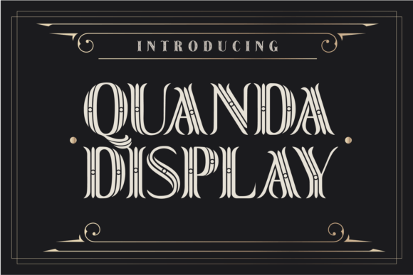 Quanda Display: A Playful Typeface for Festive Projects