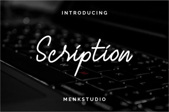 Scription: A Flowing Handwritten Font with Timeless Elegance