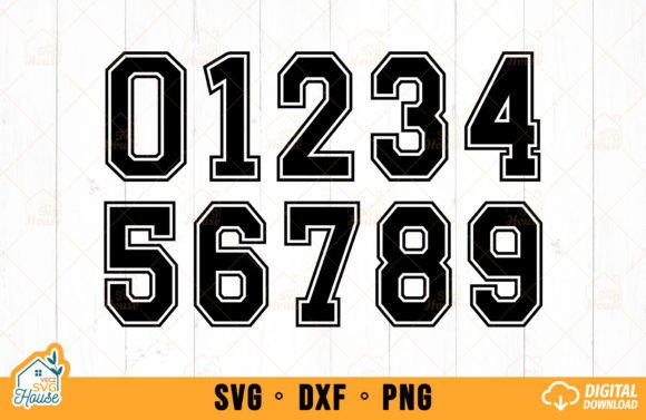 Sports Jersey Font Numbers SVG: Capturing Team Spirit