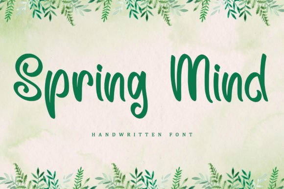 Spring Mind: A Handwritten Font for Modern Design