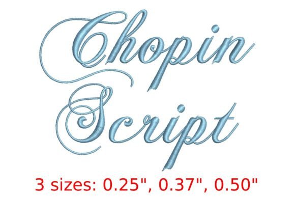 The Timeless Calligraphy of the Chopin Script Embroidery Font