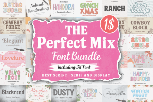 Unlocking Creative Potential with The Perfect Mix Font Bundle
